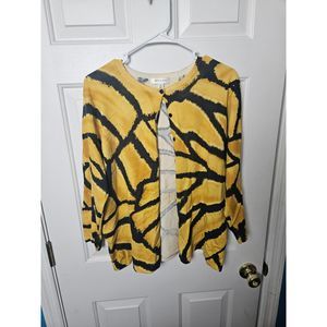 Issac Mizrahi XL Silk Blend Cardigan *DAMAGE*